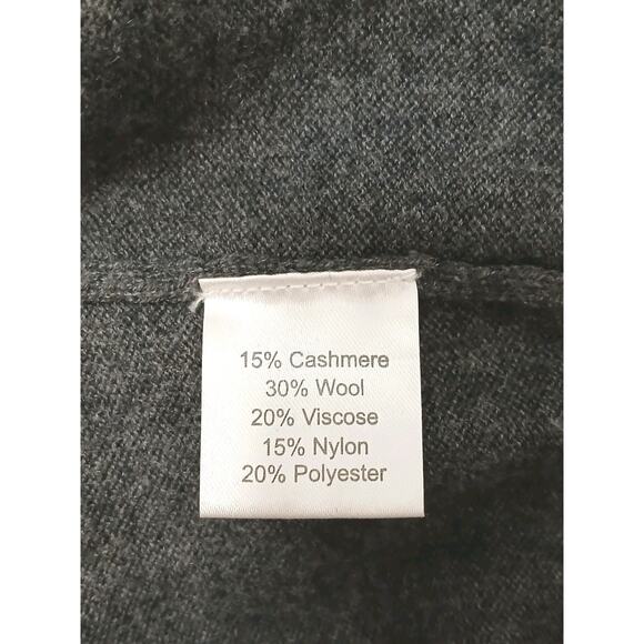 Kallspin Cashmere Wool Sweater Vest Men's Sz L Gray Office Workwear Professional - Picture 8 of 11
